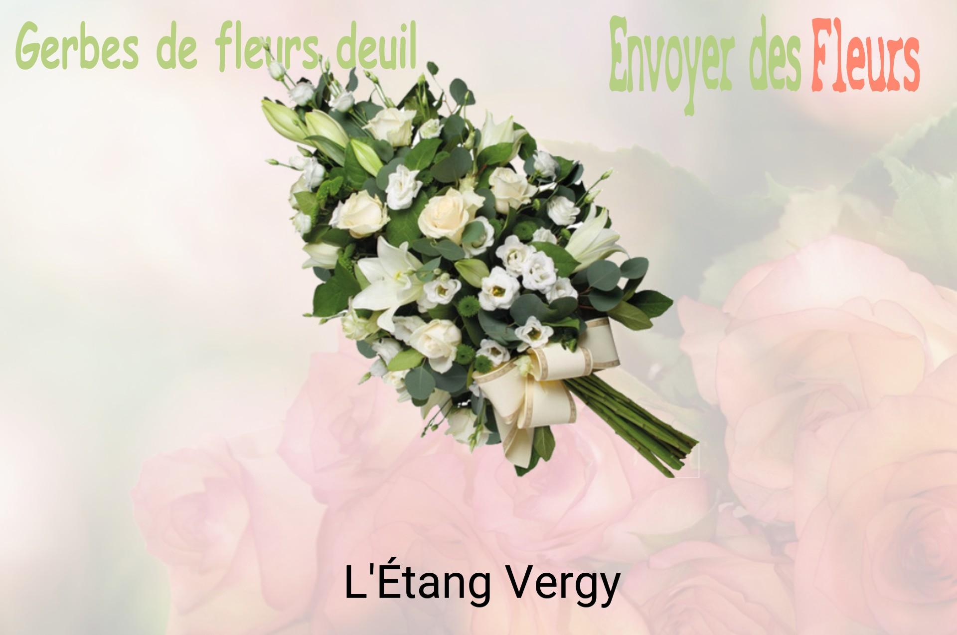 Gerbe de fleurs de deuil livrée à L'Étang-Vergy